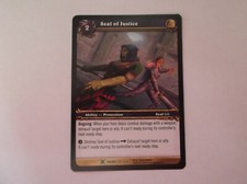 World of Warcraft: Drums "SEAL OF JUSTICE" #49/268 Ability Trading Card