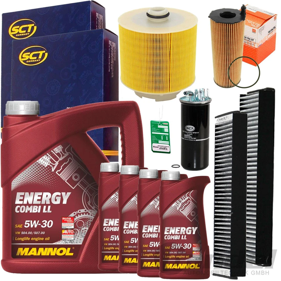 FILTER KIT INSPECTION PACK + 5W30 OIL fits 2.7 3.0 TDI AUDI A6 4F C6 - Image 1 of 1