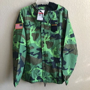 NIKE LSU Tigers Camo Hodie Woven Jacket DQ2232-328 Green Mens All Sizes - Picture 1 of 4