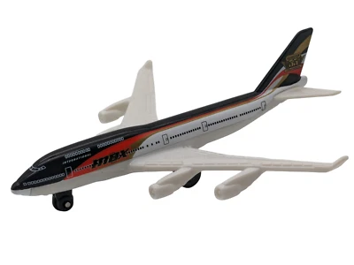Matchbox Max Boeing 747-400 negro/blanco 2005-4,5" largo-4" envergadura-envío gratuito Foto 1 de 4