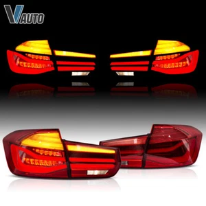 VLAND LED Red Lens Tail Lights For 2012-2018 BMW M3/3 Series Sedan F30 F80 A Set - Picture 1 of 14