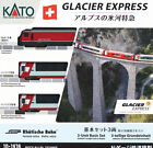 KATO N Gauge Glacier Express 3-Car Basic Set Powered (New Motor) 3-Car 10-1816