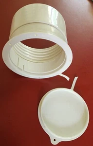 Delonghi OEM Portable Air Conditioner Wall Flange with Cap - Picture 1 of 2