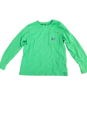 CAMISETA DE ALGODÓN MANGA LARGA VERDE NIÑO H&M VERDE NY TALLA 5-6 Foto 1 de 4