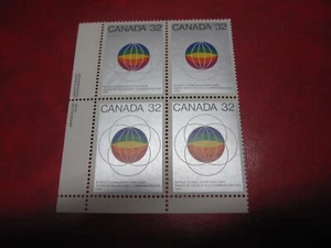 CANADA Unitrade# 976 32c UNITED NATIONS WORLD COMMUNICATIONS LL INSCRIPT.MNH - Picture 1 of 2