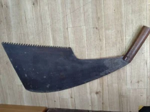 Vecchio strumento giapponese grande sega per legno, grande sega per tagliare tronchi, oggetti. NOKOGIRI - Foto 1 di 7