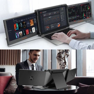 GTMEDIA 11.6" Portable Dual Screen Monitor FHD Plug & Play for 13-17.3" Laptops - Picture 1 of 16