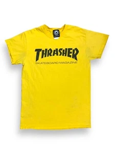 T-Shirt THRASHER MAGAZINE - Grafik Logo kurzärmelig gelb schwarz Herren klein - Bild 1 von 7