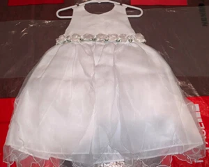 New Baby Girls Christening Baptism Wedding Dress Flower Girl Gown 9M - 12M Boda - Picture 1 of 6