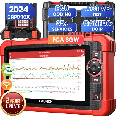 Launch X431 CRP919X Valise Diagnostic Auto Tous Systèmes Codage ECU 35+ Services - Image 1 of 4