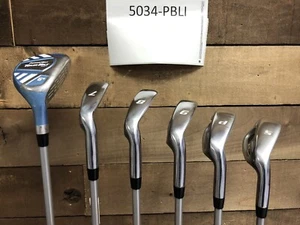 USED LADIES 5'3" TO 5'8" RESCUE HYBRID #6 WOMENS BLUE 7-SW IRONS GOLF 5034-PBLI - Picture 1 of 13