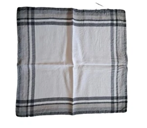 Hotel Collection Euro Gray White Plaid Pillow Sham 3 Available  - Picture 1 of 3