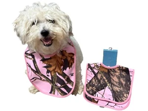 Mossy Oak Pink Camo Dog Bib 2 PK Small/Medium 2-PK Also Used As Baby Bib 3M-2T - Picture 1 of 8