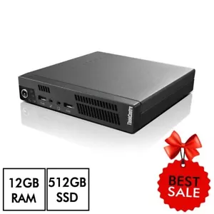 Lenovo Mini Desktop Computer PC i3, 12GB RAM, 512gb SSD, Win11 pro SALE - Picture 1 of 4