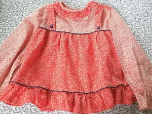 Sears rot/weiß/blau Baumwollbluse ~ Vintage ~ Größe 6 - Bild 1 von 1