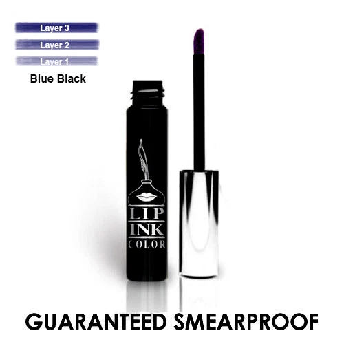 LIP INK® 100% Smearproof Organic Liquid Lipstick -  Blue Black vegan lip color - Image 1 of 1