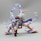 19cm One Piece Anime Figures Nika Luffy Gear 5th Action Sun God Statue Toy