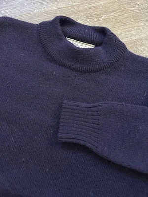 Stevenage Knitting Co Knit Wool Sweater Fisherman Mens XS/S England Whaler FLAWS - Image 1 of 4
