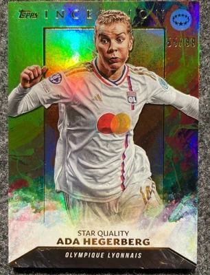 Ada Hegerberg 2023-24 Topps Inception UWCL Star Quality Green 55/99 #43 - Image 1 of 2