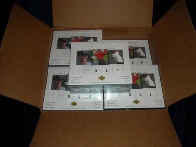 Golf Upper Deck 2001 sellado de fábrica* Hobby Box Tiger Woods novato año y bonificación de $29 Foto 1 de 4