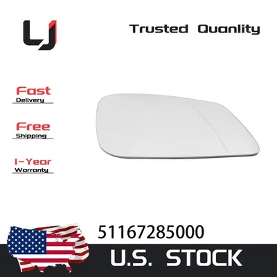 Espejo de vidrio térmico con placa de respaldo lado del pasajero derecho para BMW 320i 340i 228i Foto 1 de 4