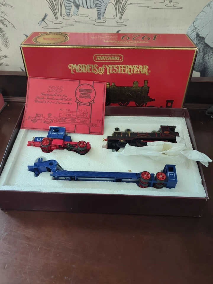 Matchbox Models of Yesteryear YS-16 SCAMMELL TRUCK AND LOCOMOTIVE MINT BOXED - Image 1 of 2