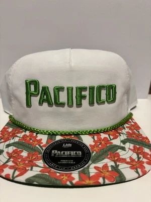 Gorra Pacifico Cerveza - Blanca/Verde SnapBack OSFM - ¡Nueva! Foto 1 de 4