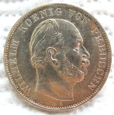 1871-A German Prussia Silver Thaler Victory of France - Image 1 of 2