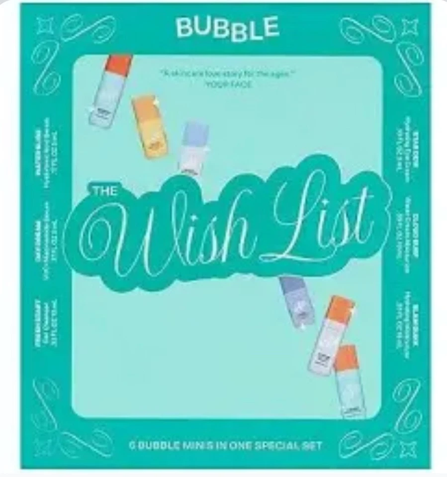 Bubble The Wish List Mini Essentials Skincare Set Ladies Christmas Gift Set 2025