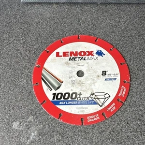 Lenox 8" x 5/8" Hole Metal Max Diamond Edge Cut Off Wheel,1,000+cuts #1972925 - Bild 1 von 16