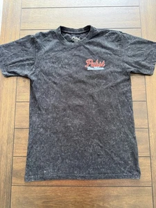 Pabst Blue Ribbon Shirt Mens Medium Black Beer Graphic Vintage Style Bar Tee - Picture 1 of 5