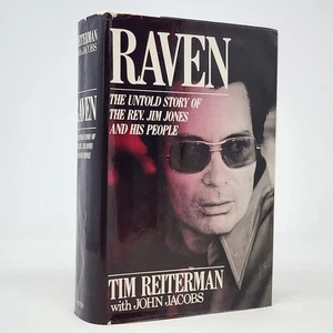 Raven The Untold Story of the Rev Jim Jones and His People 1982 Tim Reitman HCDJ - Picture 1 of 22