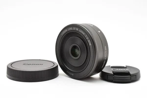 [Top Mint] Canon EF-M 22mm f/2 STM Black Wide Angle Pancake Lens From JAPAN #062 - Picture 1 of 24