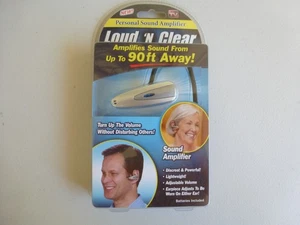 Loud N Clear Verstärktes Sound Ohrstück Neu Versiegelt - Bild 1 von 2