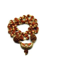 KAJU RUDRAKSHA MALA WITH PANCH MUKHI FROM INDIA - Picture 1 of 4