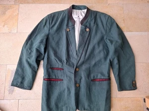 * Schönes dunkelgrünes Leinen Trachten Sakko Gr. 52 - Herren* - Bild 1 von 3
