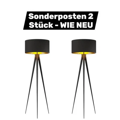 Lindby Benik Tripod-Stehlampe Standleuchte Stehleuchte Wohnzimmerlampe 2 STÜCK - Bild 1 von 4