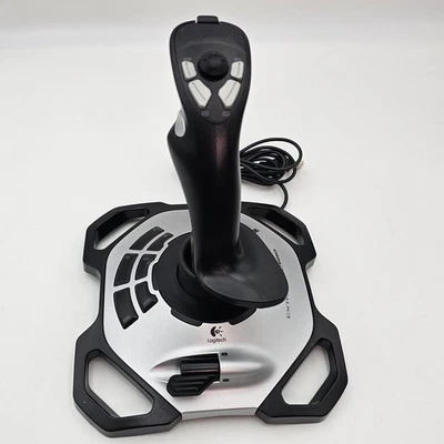 Logitech Extreme 3D Pro USB Joystick Flight Simulator Controller PC Tested Works - Image 1 of 4