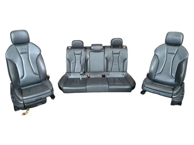 Audi S3 A3 2015-2020 8V juego de asientos delanteros y traseros de cuero negro con logotipo S OEM Foto 1 de 4