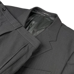 Giorgio Armani Collezioni Men’s 3-Button Suit Black Stripe • Italy • 44S | 39x30 - Picture 1 of 23