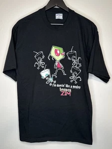 Vintage 2001 INVADER ZIM T-Shirt I'm Dancin' Like A Monkey Größe L - Bild 1 von 9