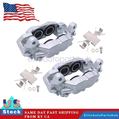 For GMC Sierra 1500 2019-24 Yukon 2021-24 2PCS Front Brake Calipers w/ Bracket - Image 1 of 4