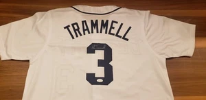 Alan Trammell Signed Detroit Tigers Custom Jersey JSA - Picture 1 of 7
