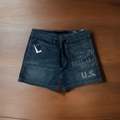 Polo Ralph Lauren Regatta Men’s 5” Classic Fit Naval Denim Shorts Size XL (New) - Image 1 of 4