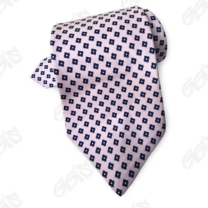 Brooks Brothers Krawatte Herren L57 W3,5 Rosa Blau Blumen 100% Seide Made in USA Vintage - Bild 1 von 12