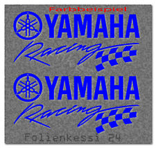 Produktbild - 2 Yamaha Racing Aufkleber Größe 20cm Styling Bike Biker 2 Vers. 38 Farben Y031