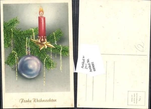 689001 Weihnachten Kerze Christbaumschmuck Christbaumkugel - Bild 1 von 1