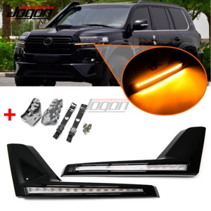Dynamic Front Daytime Running Light DRL For Toyota Land Cruiser LC200 FJ200 16+ - Picture 1 of 8