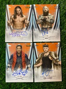 Riddle Erik Kushida Corbin 2020 WWE Undisputed Orange /99 Autograph Auto Cards - Picture 1 of 5