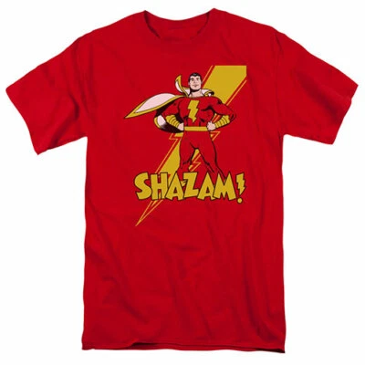 DC COMICS SHAZAM Licensed Adult Men's Graphic Tee Shirt SM-5XL - Image 1 of 2